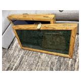 Matching display cases (2), no contents included