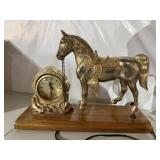 Horse mantle clock