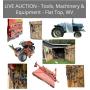 LIVE AUCTION!  Tools, Machinery, Equipment & More