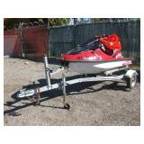 1997 Kawasaki Jetski with 2005 Rocket Trailer