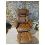 reclining swivel chair and ottoman