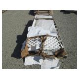 white vinyl fence sections