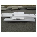 2 sections white fence