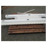 1 section white spindle fence