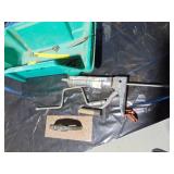 plastic bin with tools