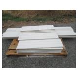 4 sections tan rails &fence panels