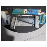 hinges, gate hooks