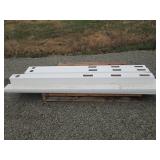 2 sections white fence