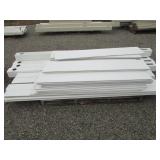 4 sections white fence