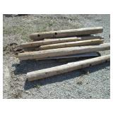 random cedar posts and spindles