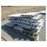 used cedar fencing, painted white