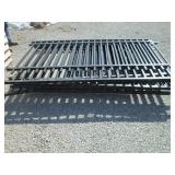 black aluminum fence panels