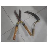 machete and shears