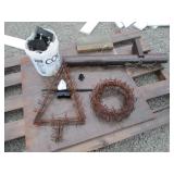 pipe, latches, wreath forms