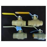 4 - 1" ball valves