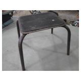 small steel stool