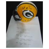 signed Packers mini helmet