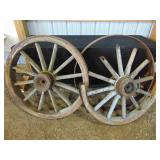 wooden cart wheels