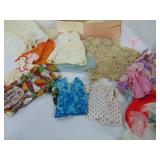 vtg doll clothes and doilies