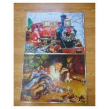 framed Christmas puzzles