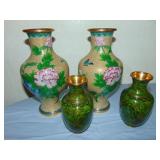 four Chinese vases