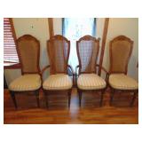 four dining room chairs