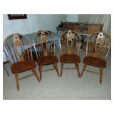 4 oak kitchen chairs