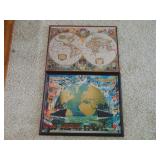 framed maps puzzles