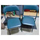 two folding chairs