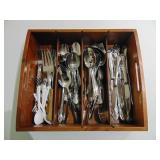 tray and flatware