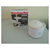 KitchenAid food grinder, crock pot
