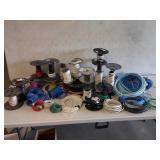 large lot partial wire spools