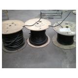 4 partial spools telephone wire   J