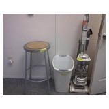 vacuum, stool, garbage can