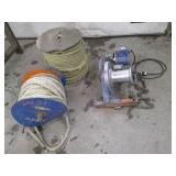 Ensley cable pulling winch, rope