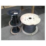 3 partial spools 6 awg wire