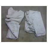 two used painters dropcloths