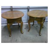 two Broyhill end tables