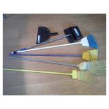brooms and dustpans