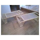 wicker lap/bed trays