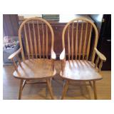 tow oak chairs