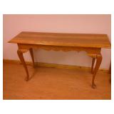 oak sofa table