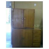 two metal cabinets