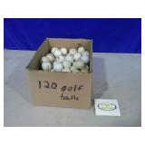 tees and 120 used golf balls