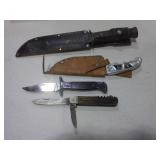 4 hunting knives