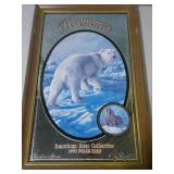 Hamms beer mirror, 1993 Polar bear
