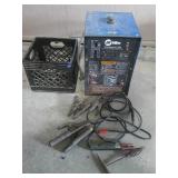 Miller 225 amp welder, wires, crate, extra clamps