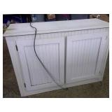 white wood cabinet