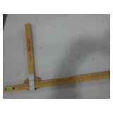 sliding height measuring stick