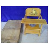 folding wooden potty seat